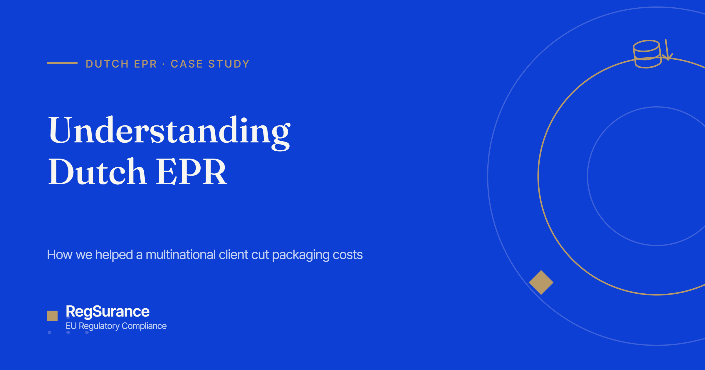 Understanding Dutch EPR — RegSurance case study on helping a multinational client cut packaging costs under Netherlands EPR.