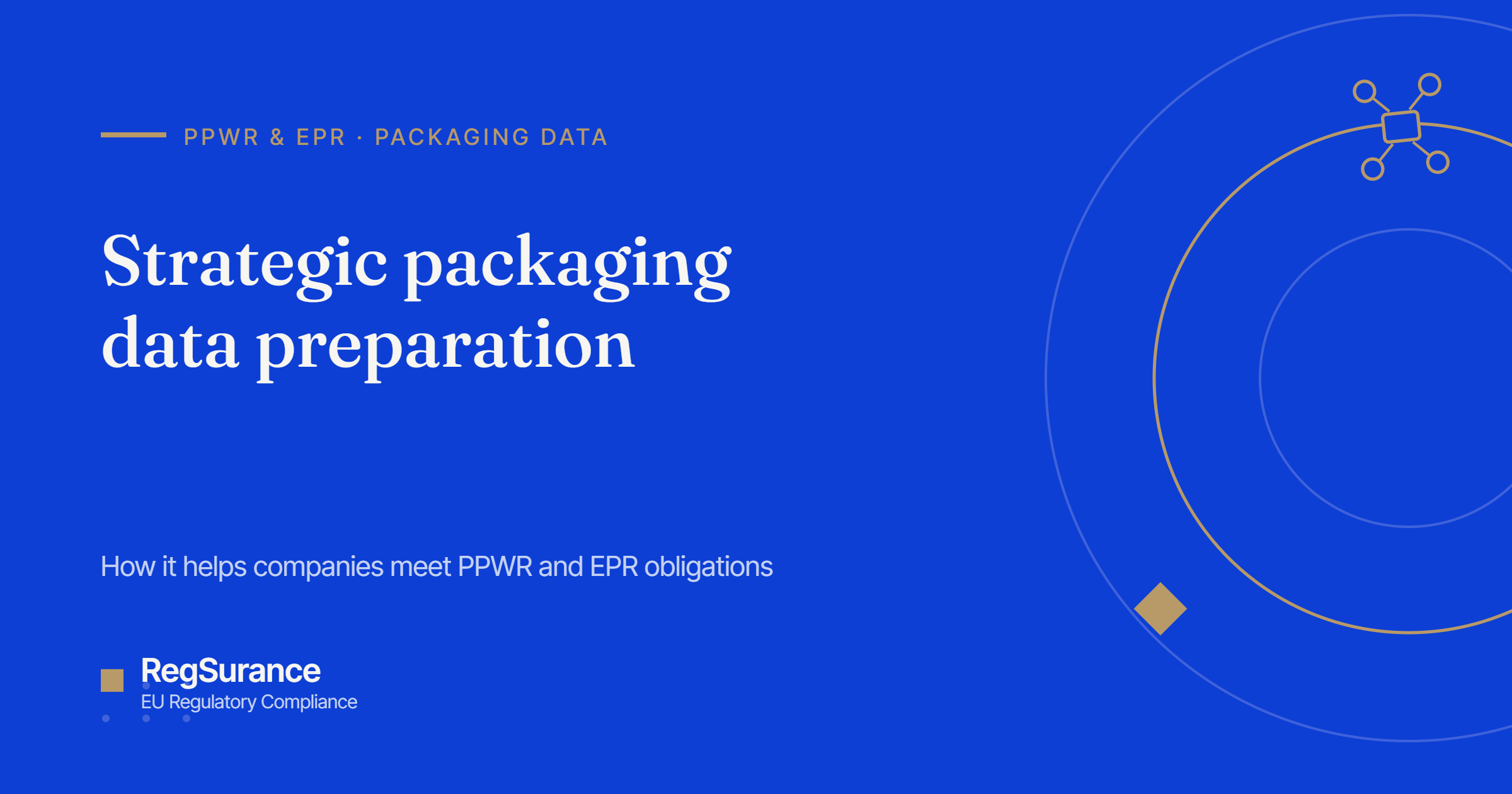 Strategic packaging data preparation — RegSurance guide to how it helps companies meet PPWR and EPR obligations.